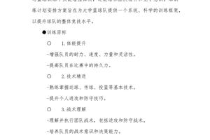 篮球队训练计划及方案范文图片
